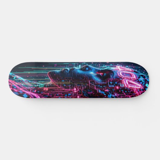 Glitchwave Skater Edition 2 Persoonlijk Skateboard (Horizontaal)