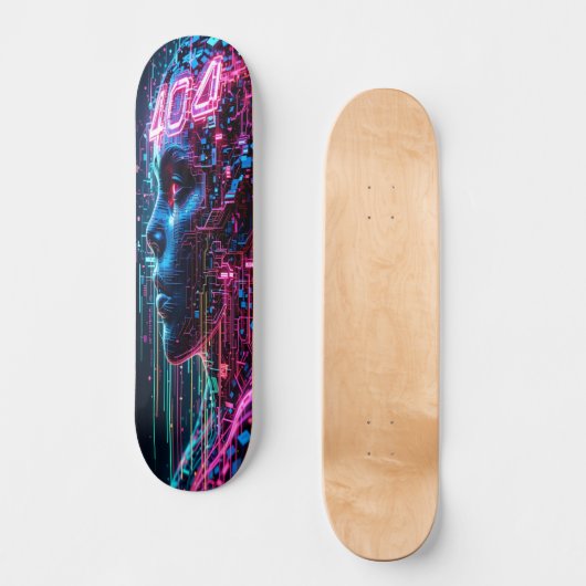 Glitchwave Skater Edition 2 Persoonlijk Skateboard (Voorkant)