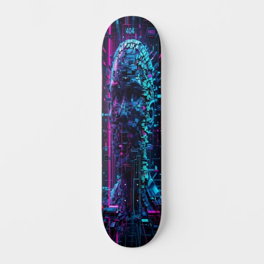 Glitchwave Skater Edition 3 Persoonlijk Skateboard (Voorkant)
