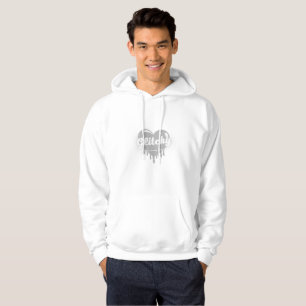 Glitchy Druppel Hart Esthetische Hoodie