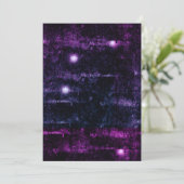 Glitchy Grunge Cyberpunk Blank Invitation Kaart (Staand voorkant)