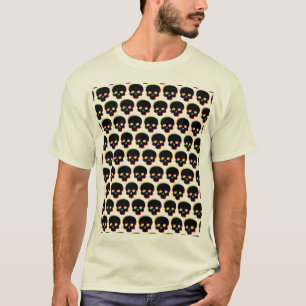 Glitchy Schedel Kleurrijke Schakeringen van de Doo T-shirt
