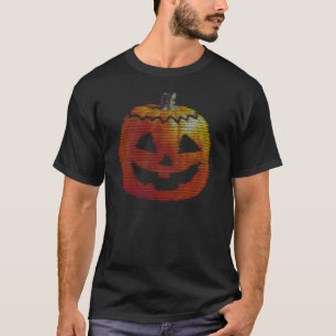 Glitchy tv-pompoen t-shirt