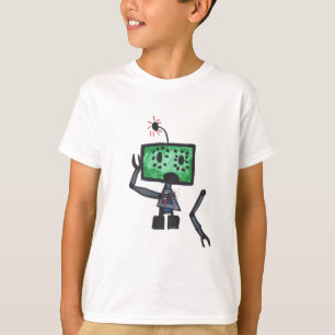 Glitchy van de robot t-shirt