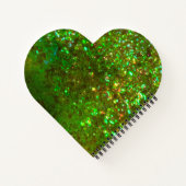 Glite glam groen glitter notitieboek of Journal! (Achterkant)