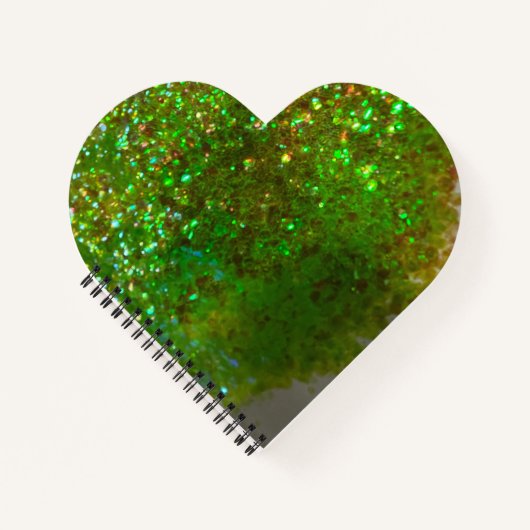 Glite glam groen glitter notitieboek of Journal! (Voorkant)