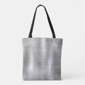 Gliter van smeedbaar metaal zilvergoud tote bag (Achterkant)