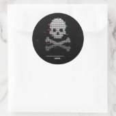 Glitsbelasting Ronde Sticker (Tas)