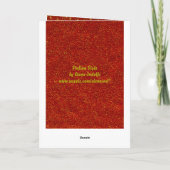 Glitskerstmis Feestdagen Kaart (Achterkant)