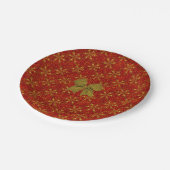 Glitskerstmis Papieren Bordje (Gekanteld)