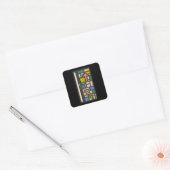 Glitsmeubeldeur voor kleurenglas vierkante sticker (Envelop)