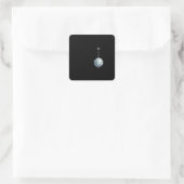 Glitsmeubelen kantelen, deco disco bal vierkante sticker (Tas)