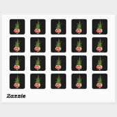 Glitsmeubelen roomdeco-schildpad scheut vierkante sticker (Vel)