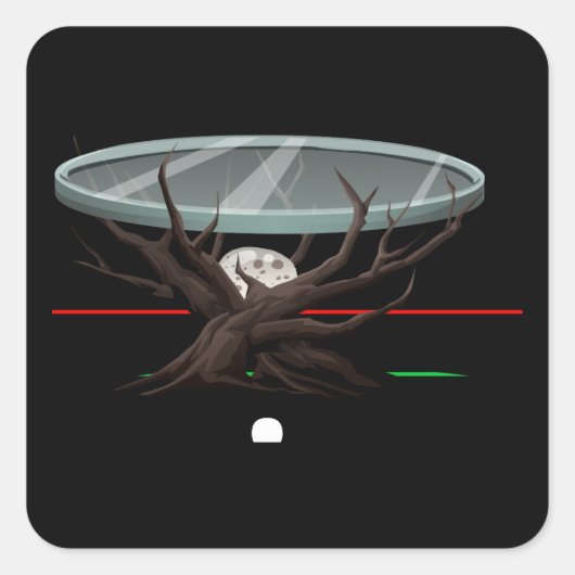 Glitsmeubelen, roteerbaar vierkante sticker (Voorkant)