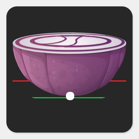 Glitsmeubelen: tafel aan de zijkant vierkante sticker (Voorkant)