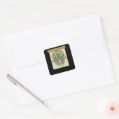 Glitsmeubelen wandbekleding vierkante sticker (Envelop)