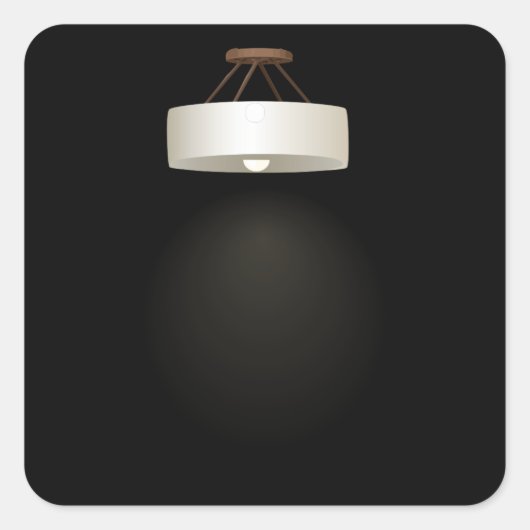 Glitsmeubelkoplamp bronzen plafondlamp vierkante sticker (Voorkant)