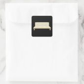 Glitsmeubelsofa Vierkante Sticker (Tas)