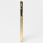 Glitsmonogram voor de goudmakreel iPhone hoesje (Linkerkant)