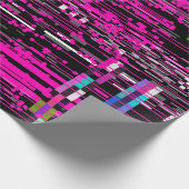 Glitsretro VHS scherm met flikkers en gebroken Cadeaupapier (Hoek)