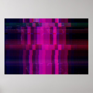 Glitsstructuur van het testscherm poster
