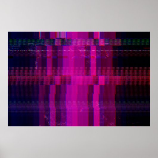 Glitsstructuur van het testscherm poster (Voorkant)