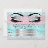 Glitte Wimpers Grijs Visagist Certificaat Cadeau (Voorkant)