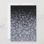 Glitter 25e Zilveren Jubileumviering Kaart (Achterkant)
