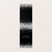 Glitter 2 Kettingen Display Kaarten (zwart en zilv (Buitenkant ongevouwen)