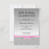 Glitter 30th Birthday Kaart (Voorkant)