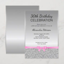 Glitter 30th Birthday Kaart