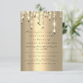 Glitter 3D Effect Vrijgezellenfeest Sweet 16th Gol Kaart (Staand voorkant)