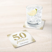 Glitter 50 en een fabelachtige verjaardag kartonnen onderzetters (Insitu)