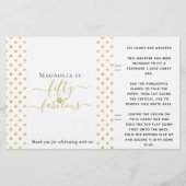 Glitter 50th Birthday Favor Snoep Bar Wrapper (Voorkant)