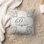 Glitter 60th Wedding Jubileum Sierkussen (Deken)