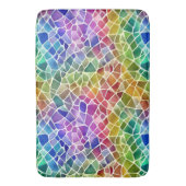 Glitter Abstracte geometrische octagon Badmat (Voorkant Verticaal)