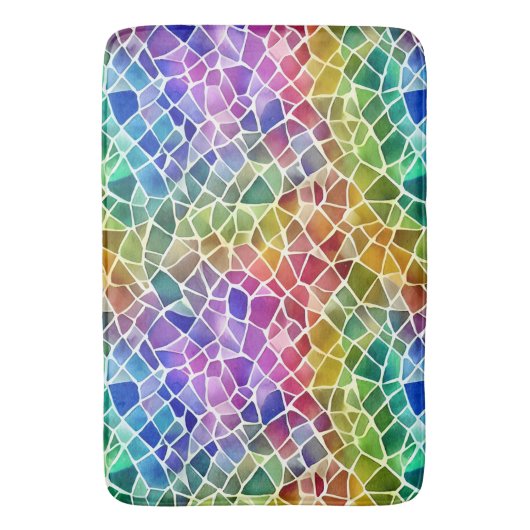 Glitter Abstracte geometrische octagon Badmat (Voorkant Verticaal)