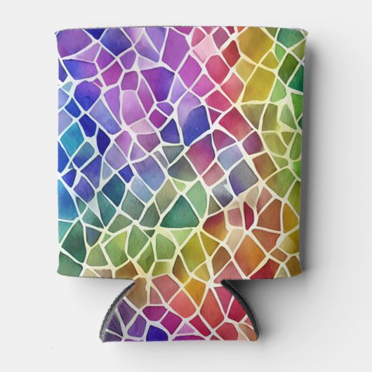 Glitter Abstracte geometrische octagon Blikjeskoeler (Voorkant)