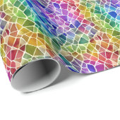 Glitter Abstracte geometrische octagon Cadeaupapier (Rol Hoek)