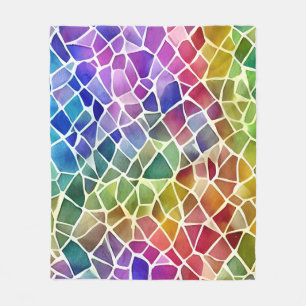 Glitter Abstracte geometrische octagon Fleece Deken