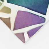 Glitter Abstracte geometrische octagon Fleece Deken (Hoek)