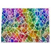 Glitter Abstracte geometrische octagon Groot Cadeauzakje (Voorkant)