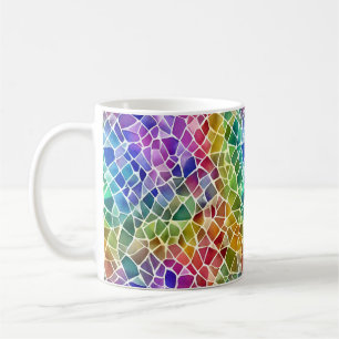 Glitter Abstracte geometrische octagon Koffiemok