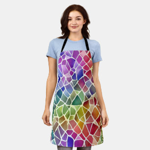 Glitter Abstracte geometrische octagon Schort