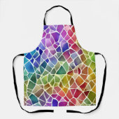 Glitter Abstracte geometrische octagon Schort (Voorkant)