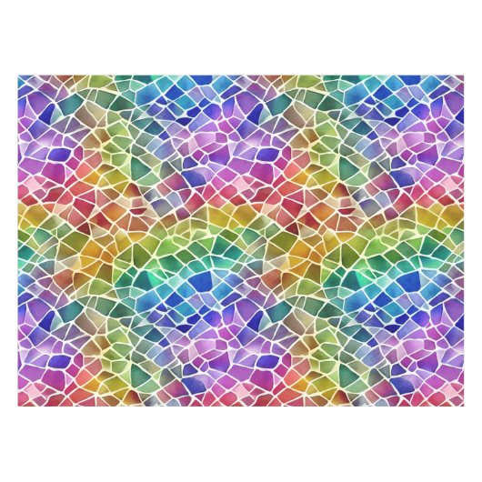 Glitter Abstracte geometrische octagon Tafelkleed (Voorkant (Horizontaal))