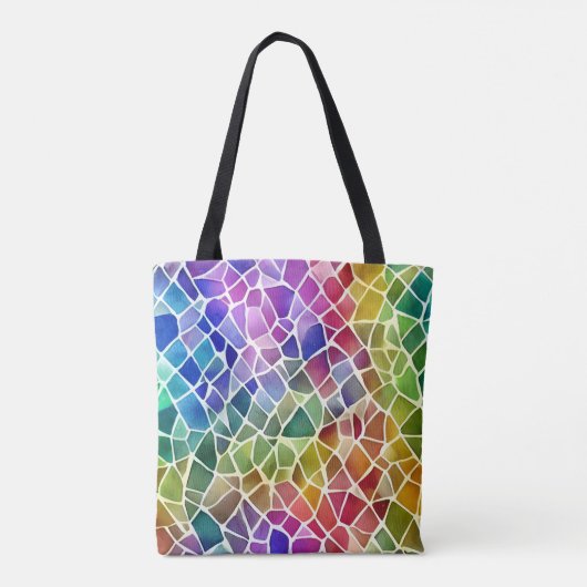 Glitter Abstracte geometrische octagon Tote Bag (Achterkant)