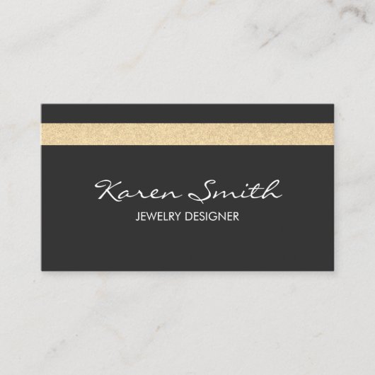 Glitter Accent Visitekaartje (Voorkant)