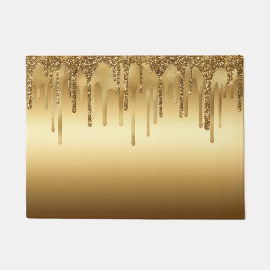 Glitter-accessoires met gouden verf, met reserveon deurmat (Voorkant)