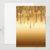 Glitter-accessoires met gouden verf, met reserveon kaart (Voorkant / Achterkant)